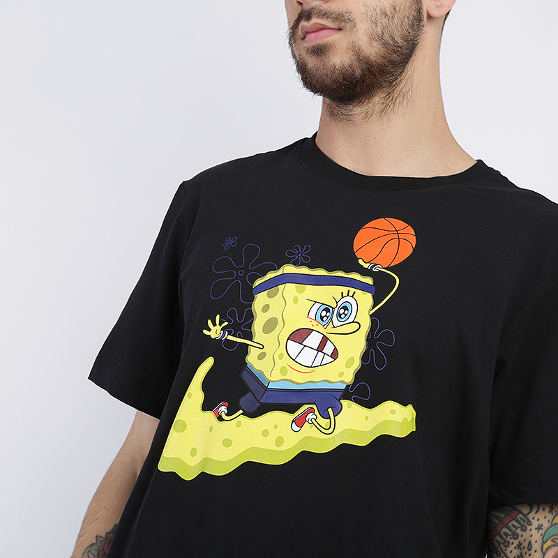 мужская черная футболка Nike Kyrie Dri-FIT “SpongeBob” CD0947-010 - цена, описание, фото 2